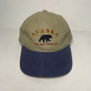 Alaska Souvenir Hat Cap The Last Frontier - Adjustable Buckle Back RN#42954